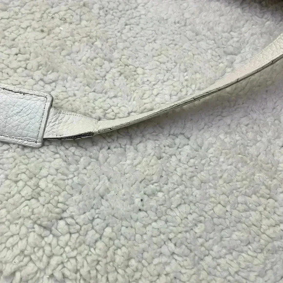 Plinio Visona White Leather Crossbody Bag - Picture 11 of 17